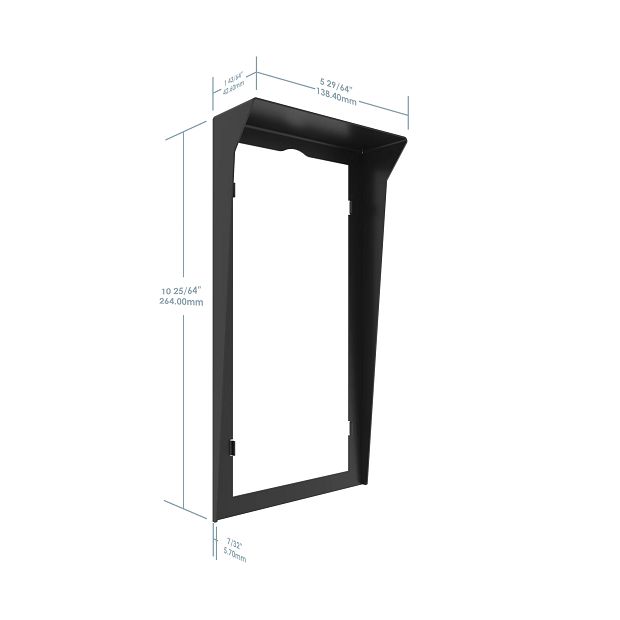 P Verso Recessed Hood Black