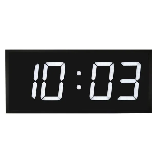 NTP54White_compressed » advanceIT › Digital clock displaying 10:03 on a black panel with seven-segment digits.